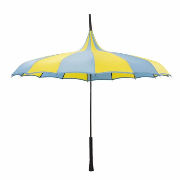 Nola Fabiola Blue and Yellow Parasol - Picture 5 of 11
